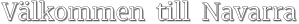 Välkommen  till  Navarra