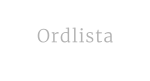 Ordlista